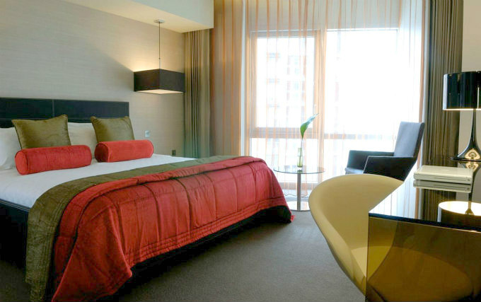 A double room at Radisson Blu Edwardian New Providence Wharf Hotel