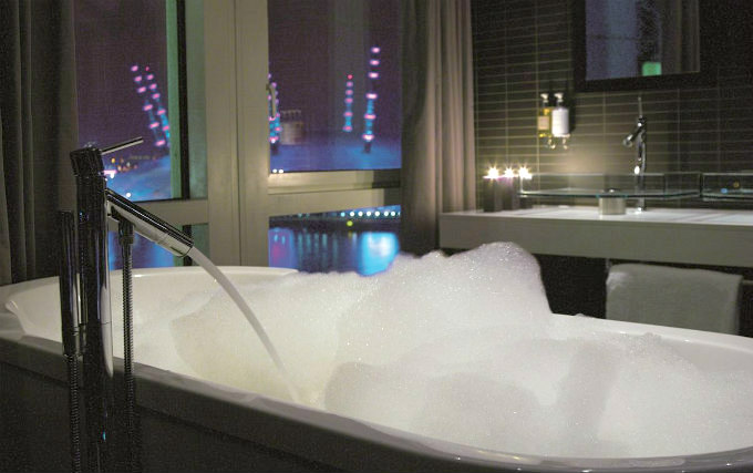 Relax in the bath after a long day