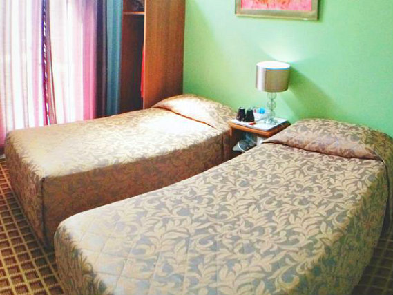 A twin room at Corbigoe Hotel is perfect for two guests