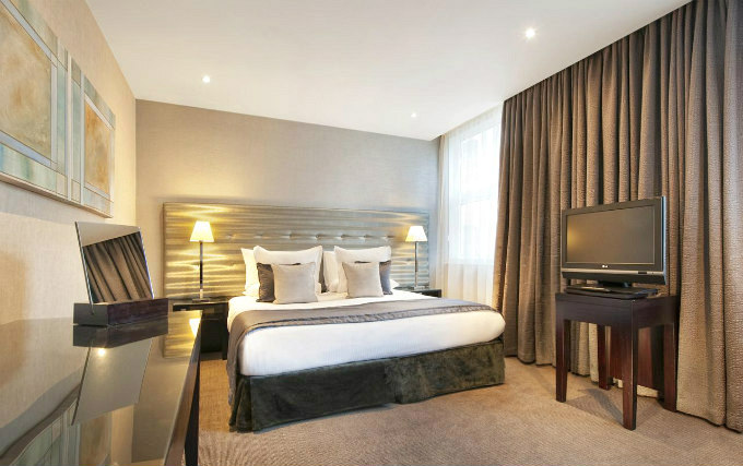 A comfortable double room at K West Hotel & Spa