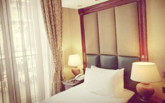 A single room at Ramsees Hotel