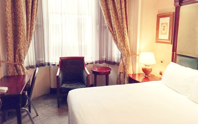 A typical double room at Ramsees Hotel