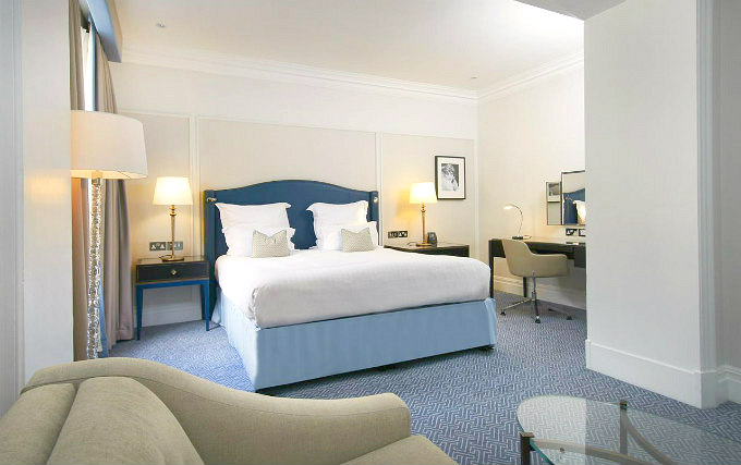 A double room at The Waldorf Hilton London