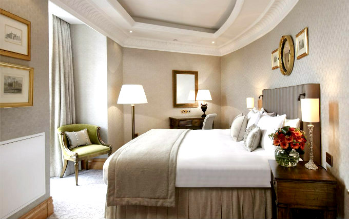 A typical double room at London Hilton