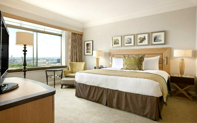 A typical double room at London Hilton