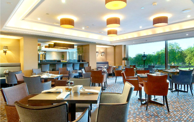 Relax and enjoy your meal in the Dining room at London Hilton