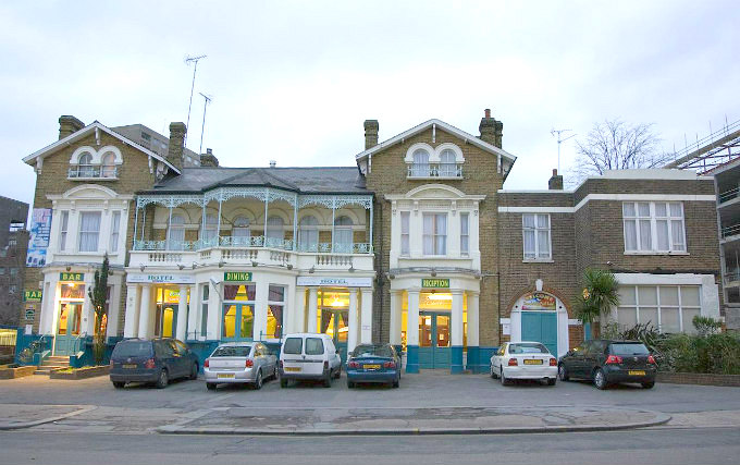 An exterior view of Stonebridge Park Hotel