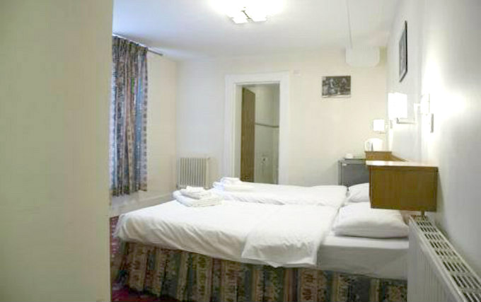 Twin room at Stonebridge Park Hotel