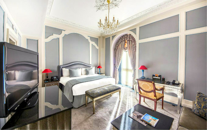 A double room at Bentley Hotel London