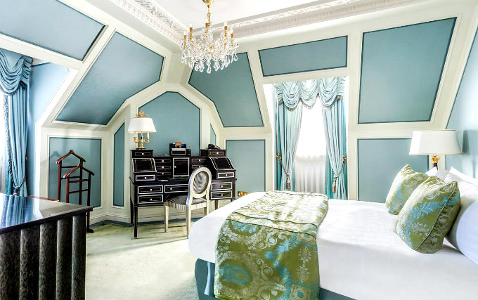 A typical double room at Bentley Hotel London