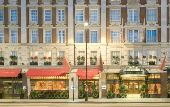 The entrance to The Rubens at the Palace