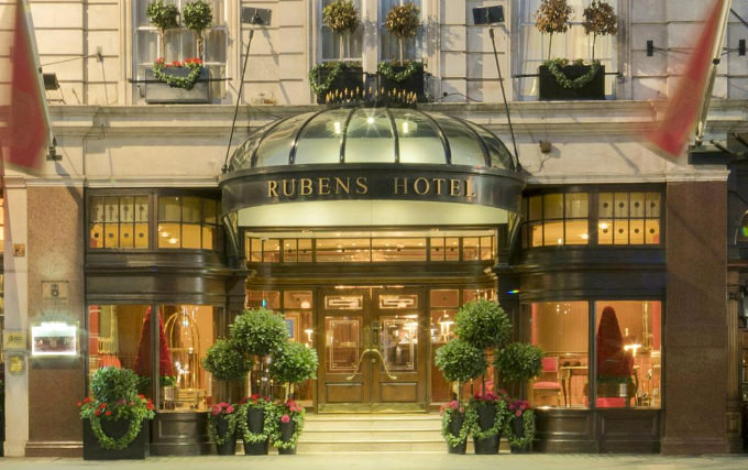 The exterior of The Rubens at the Palace