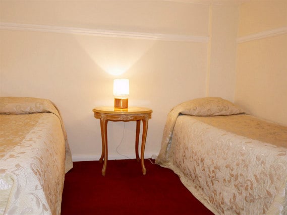 A twin room at St Simeon Hotel is perfect for two guests