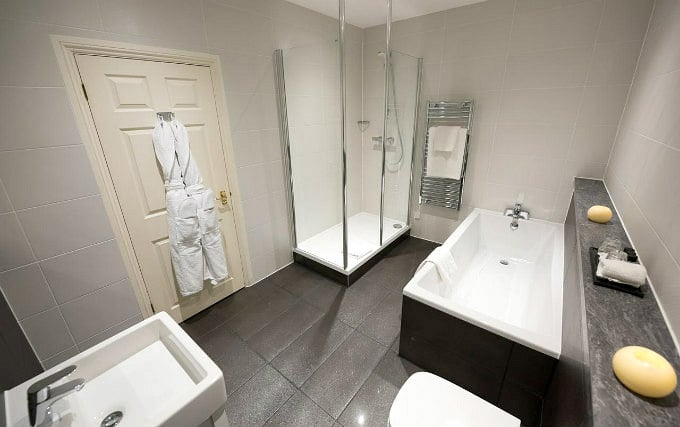 A typical bathroom at Bromley Court Hotel