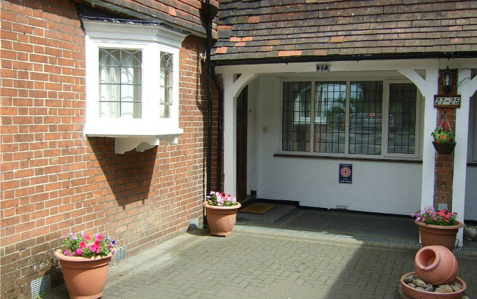 The exterior of Martel Guest House