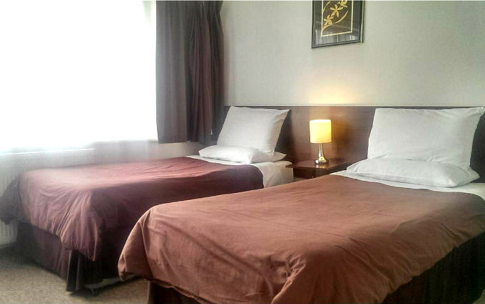 A twin room at Martel Guest House