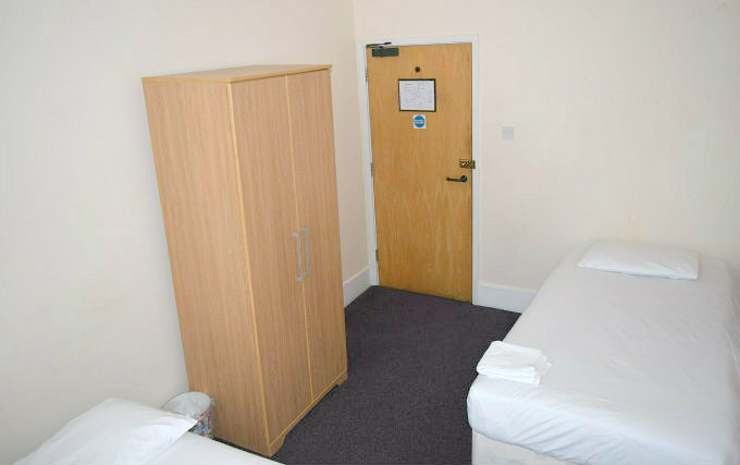 A twin room at York Hotel