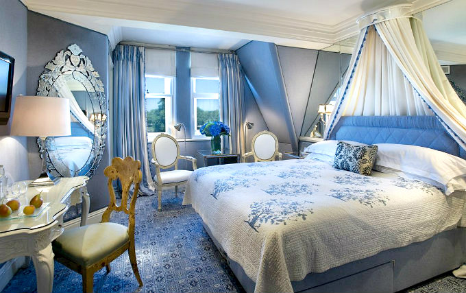 A comfortable double room at The Milestone Hotel