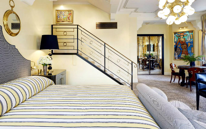 A double room at The Milestone Hotel