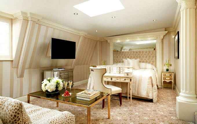 A typical double room at The Milestone Hotel