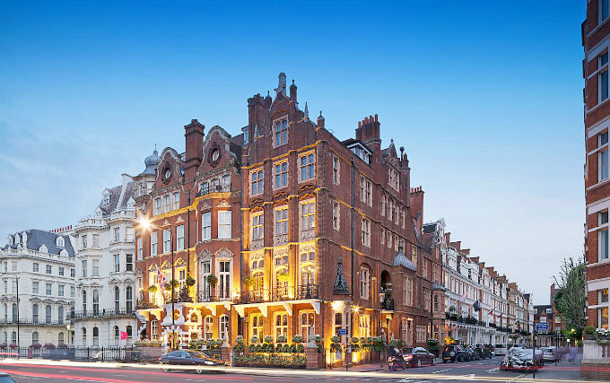 The exterior of The Milestone Hotel