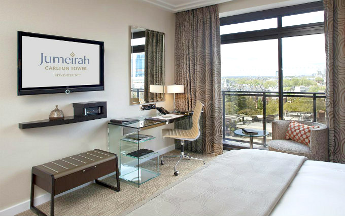 A typical double room at Jumeirah Carlton Tower