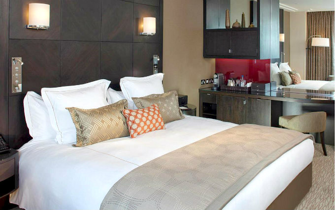 A typical double room at Jumeirah Carlton Tower