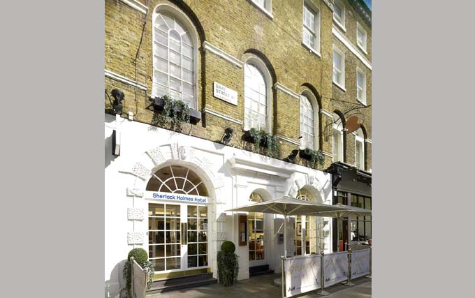 An exterior view of Holmes Hotel London
