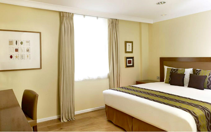A typical double room at Holmes Hotel London