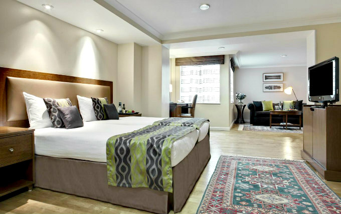 A double room at Holmes Hotel London