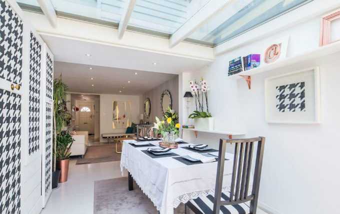 Enjoy dinner in the dining room