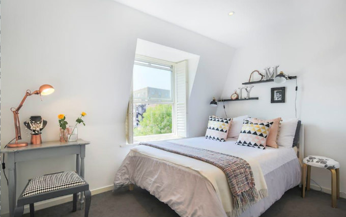 A double room at Chelsea Village Hotel