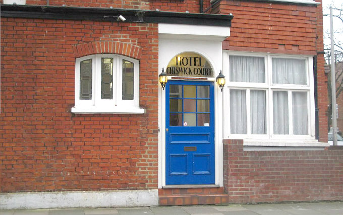 An exterior view of Chiswick Court Hotel