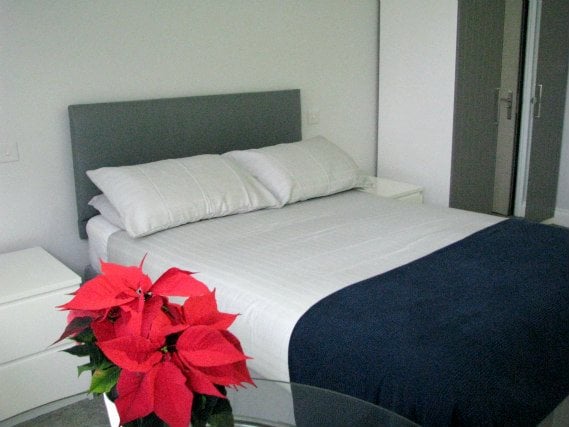 Get a good night's sleep in your comfortable room at Park House Serviced Apartments