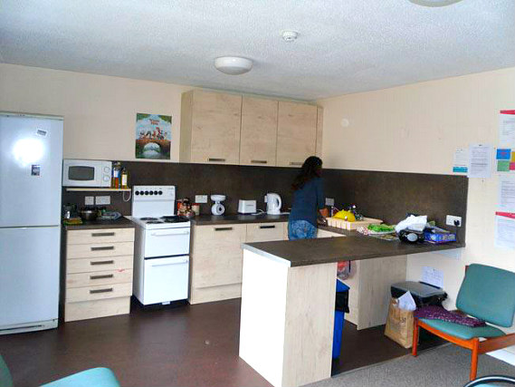 Shared kitchen at Hermits Croft