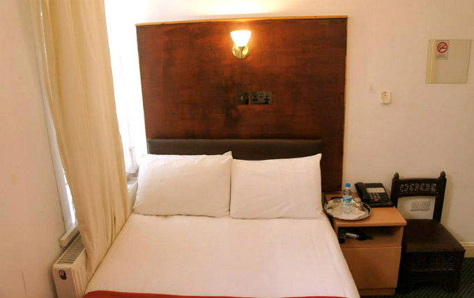 A double room at Plaza London Hotel