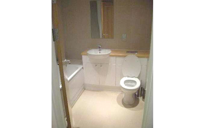 A typical bathroom at Centurion Apartments Stratford