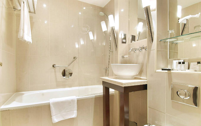 A typical bathroom at The Premier Notting Hill