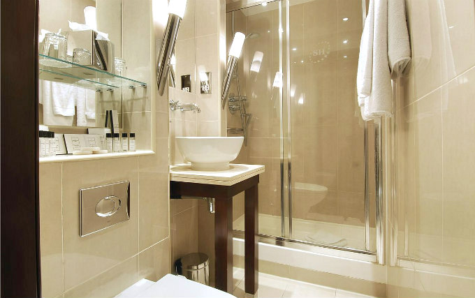 A typical shower system at The Premier Notting Hill