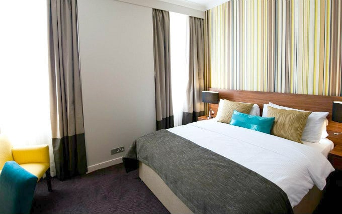A comfortable double room at Best Western Mornington Hotel London Hyde Park