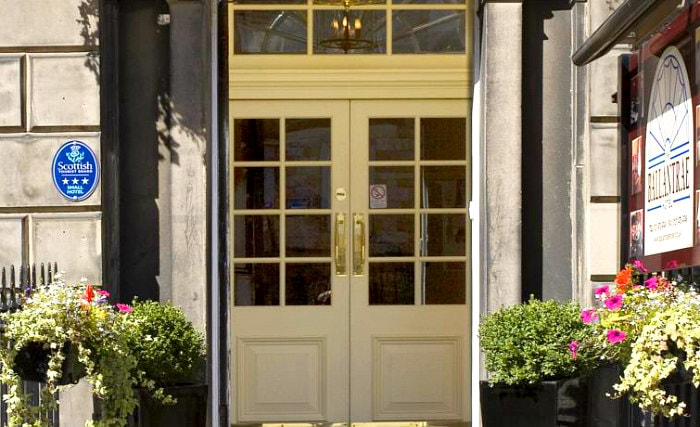 The entrance to The Ballantrae Hotel