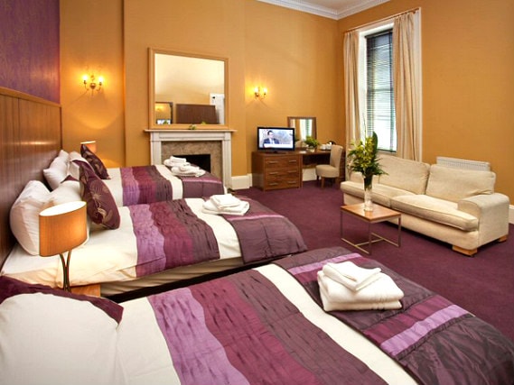 Quad rooms are great for friends and family sharing