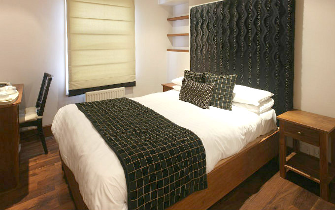 A typical double room at New Linden Hotel