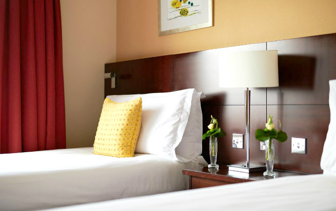 A twin room at The Chelsea Harbour Hotel