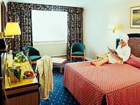 A typical double ensuite room at Palms Hotel London