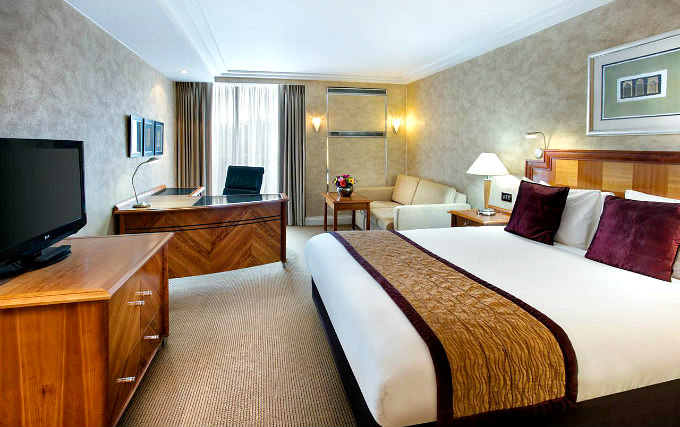 A typical double room at Crowne Plaza Heathrow