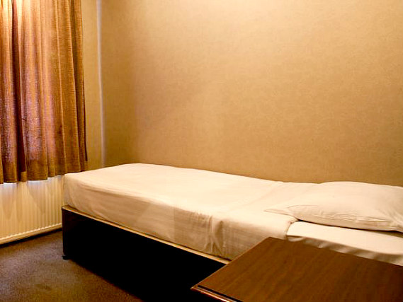 A single room at Newham Hotel