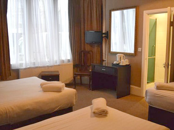 A typical triple room at Banks Hotel