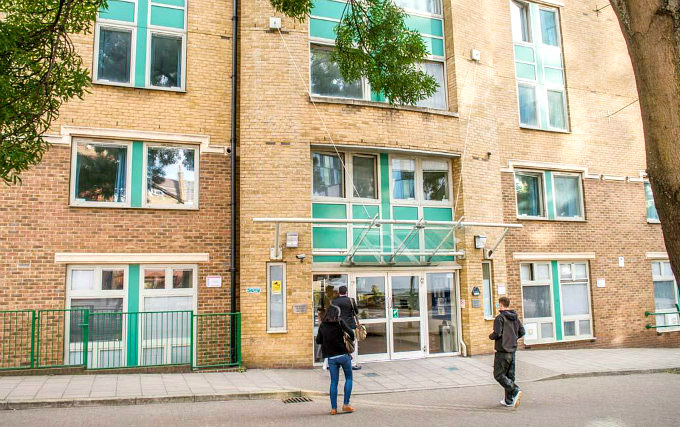 The exterior of Dinwiddy House - Sanctuary Students