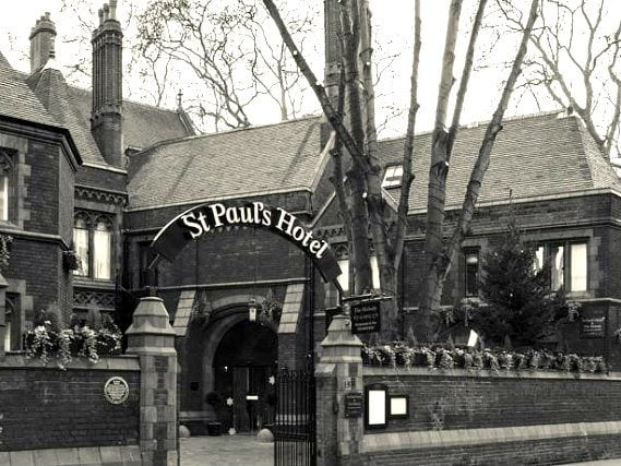 An exterior view of St Pauls Hotel